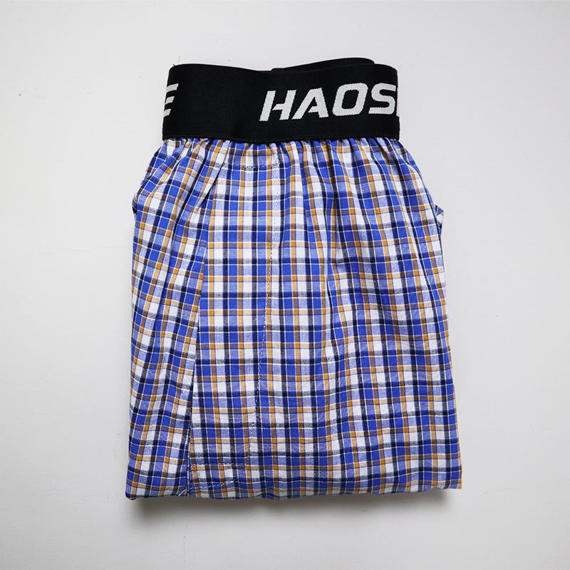 Men’s Loose Fit Plaid Cotton Boxer Briefs Pajama Pants