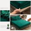 Velvet Queen/King Bed Sheet Protector Fitted Winter Mattress Cover Non-Slip Twin