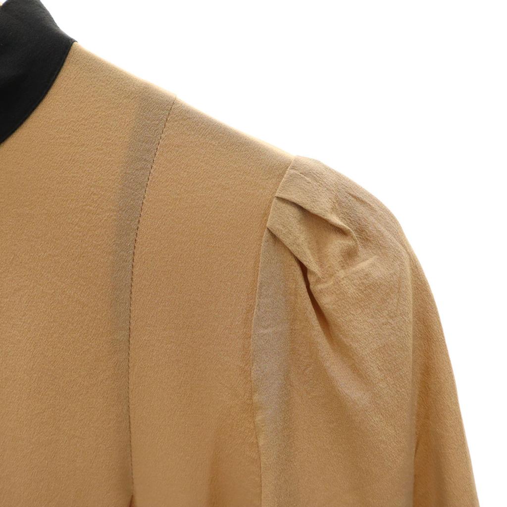 MARNI Portuguese Silk Short sleeve blouse 38 Brown pullover Women Used