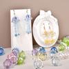 10pcs DIY Flower Bead Caps Transparent Keychain Pendant New Petal Charms Beads  Earring Jewelry