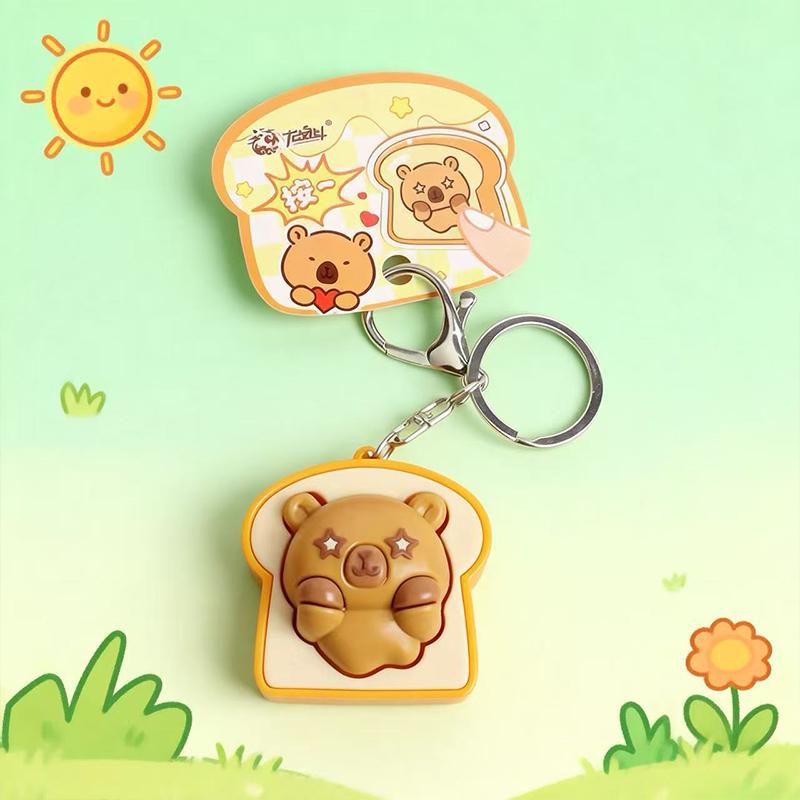 Mini Panino al Vapore Sollievo dallo Stress Morbido E Lento Rimbalzo Impastare Decompressione Panino Clicker Portachiavi