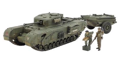 Tamiya 1/35 Military Miniature Series No. 100 British Churchill Crocodile Tank Plastic Model 35100