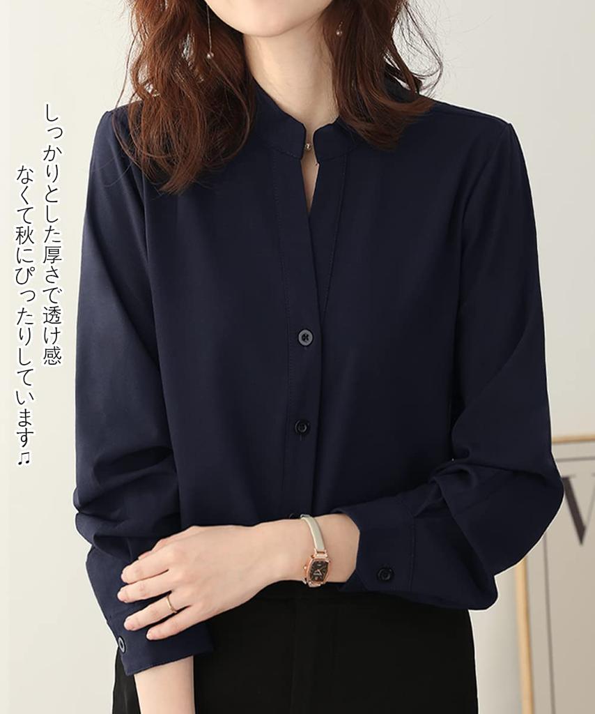 Yino Chiffon Skipper Shirt Elegant and Long Fall Women's Blouse, Classy, Flattering, Slimming, Sleeve, Stylish, Feminine, Gentle, Attractive, Casual,
