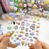 Ute 3D Stereo Student Sticker Kawaii Cartoon Ghost Animal Scrapbook Journal Sticker DIY Decor Camera Phone Stationery Sticker