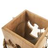 Wooden angel candle lantern MANGO 20.5 cm