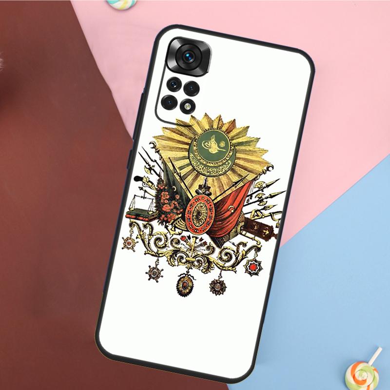 Ottoman Empire Coat Of Arms Cover For Xiaomi Redmi Note 13 Pro 14 12 11 9 10 9S 10S 11S 12S Redmi 14C 10C 12C 13C Case
