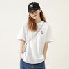 MLB Drop Shoulder Sleeve T-Shirt Unisex White 3ATSM8023-07WHS