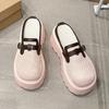 Fashion New 2025 Mesh Slippers Slip On 9CM Platform Wedge Sandals Women Summer Breathable High Heels Chunky Sneakers Woman