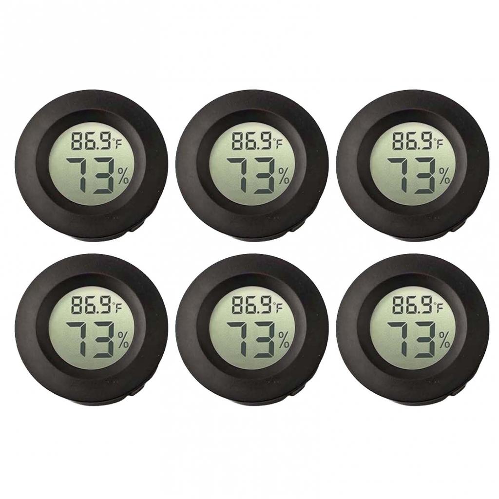 Effortless Monitoring with 6PC Slim Digital Hygrometers and Thermometers