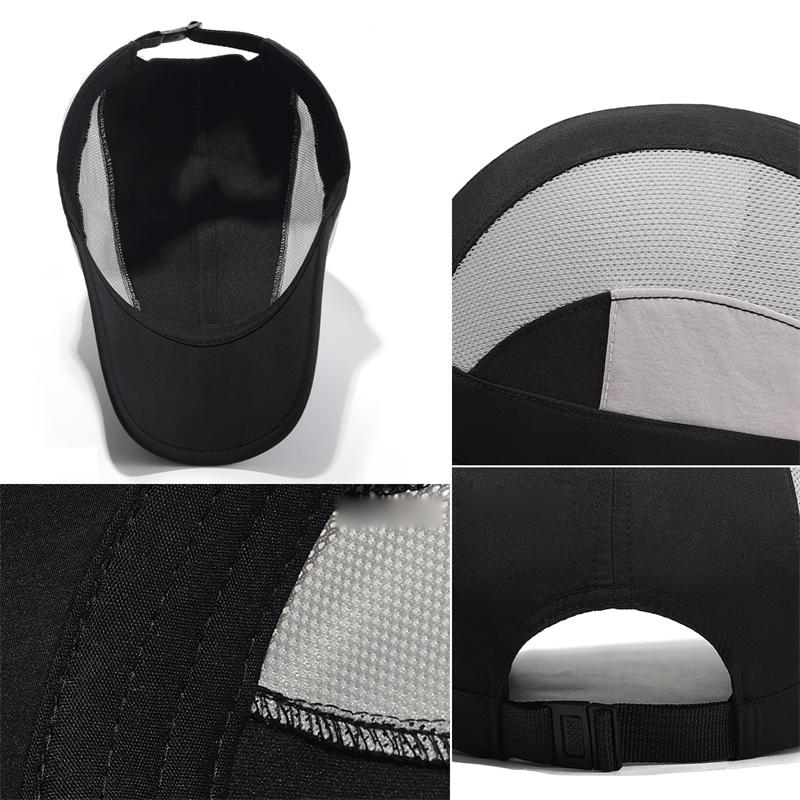 Summer Quick-Dry Baseball Cap Brim Spliced Net Cap Outdoor Sports Sun Hat Cap