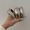 Exaggerated jewelry simple irregular glossy bracelet personalized alloy round wide version open bracelet women