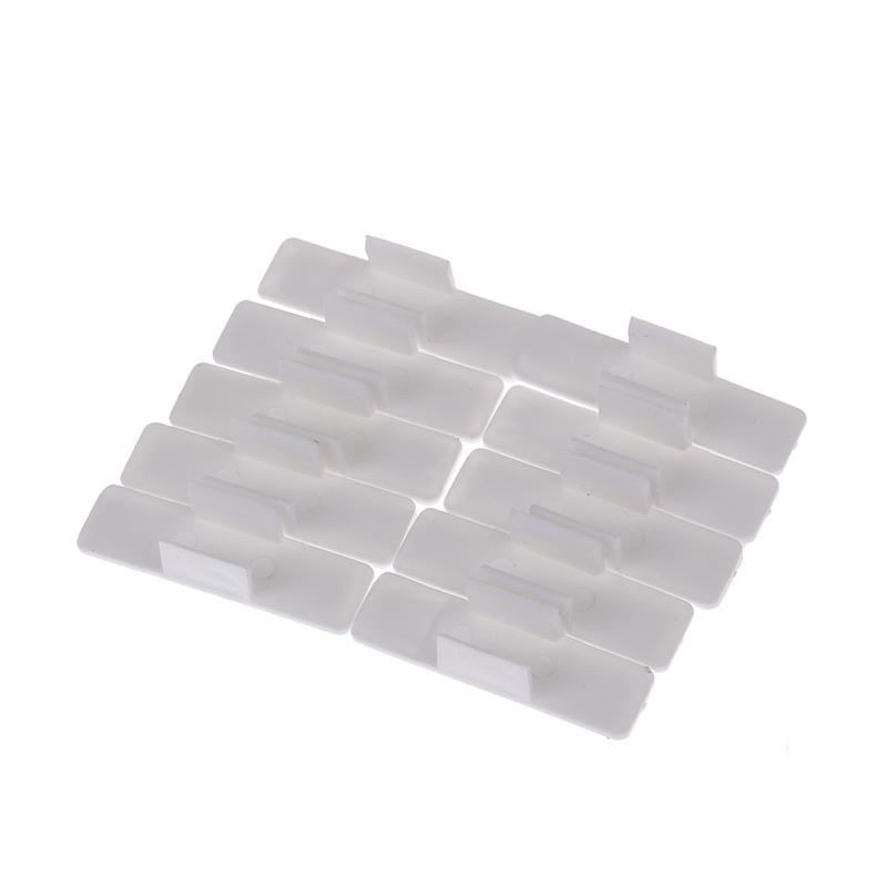 10pcs New Selfadhesive Pen Holder Pencil Clip Holder Desktop Fixed Pen Case