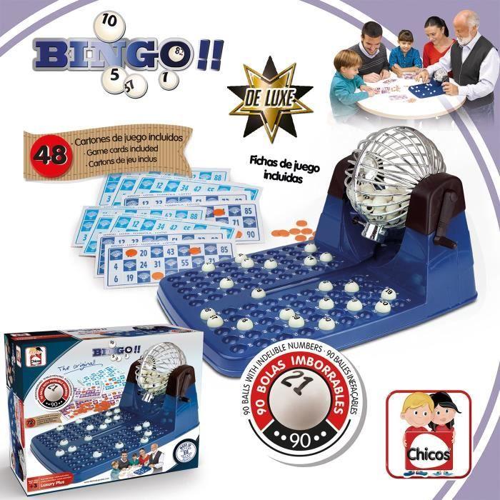 Loto Automatique Luxe 72 Cartons - CHICOS - Boules Numérotées Ineffaçables - Enfant - Mixte