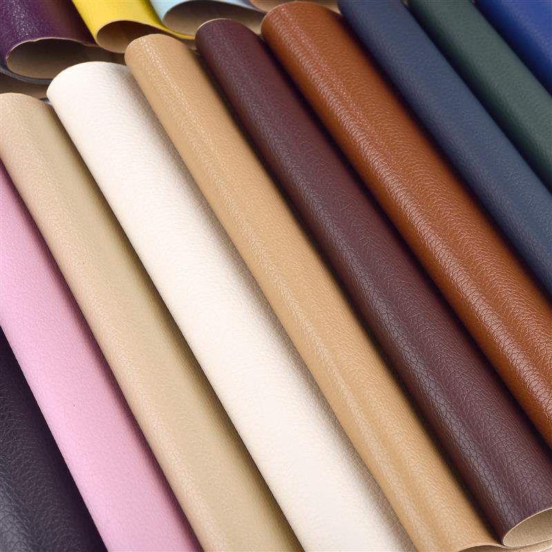 5Pcs 10*20cm Self-Adhesive Leather Stickers Strong Viscosity Artificial Litchi PU Leather Repair Patch For Sofa Car Seat Decals