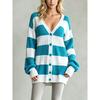 DICFY Women's Vintage Casual  Autumn Winter Long Sleeve V Neck Jackets & Coats