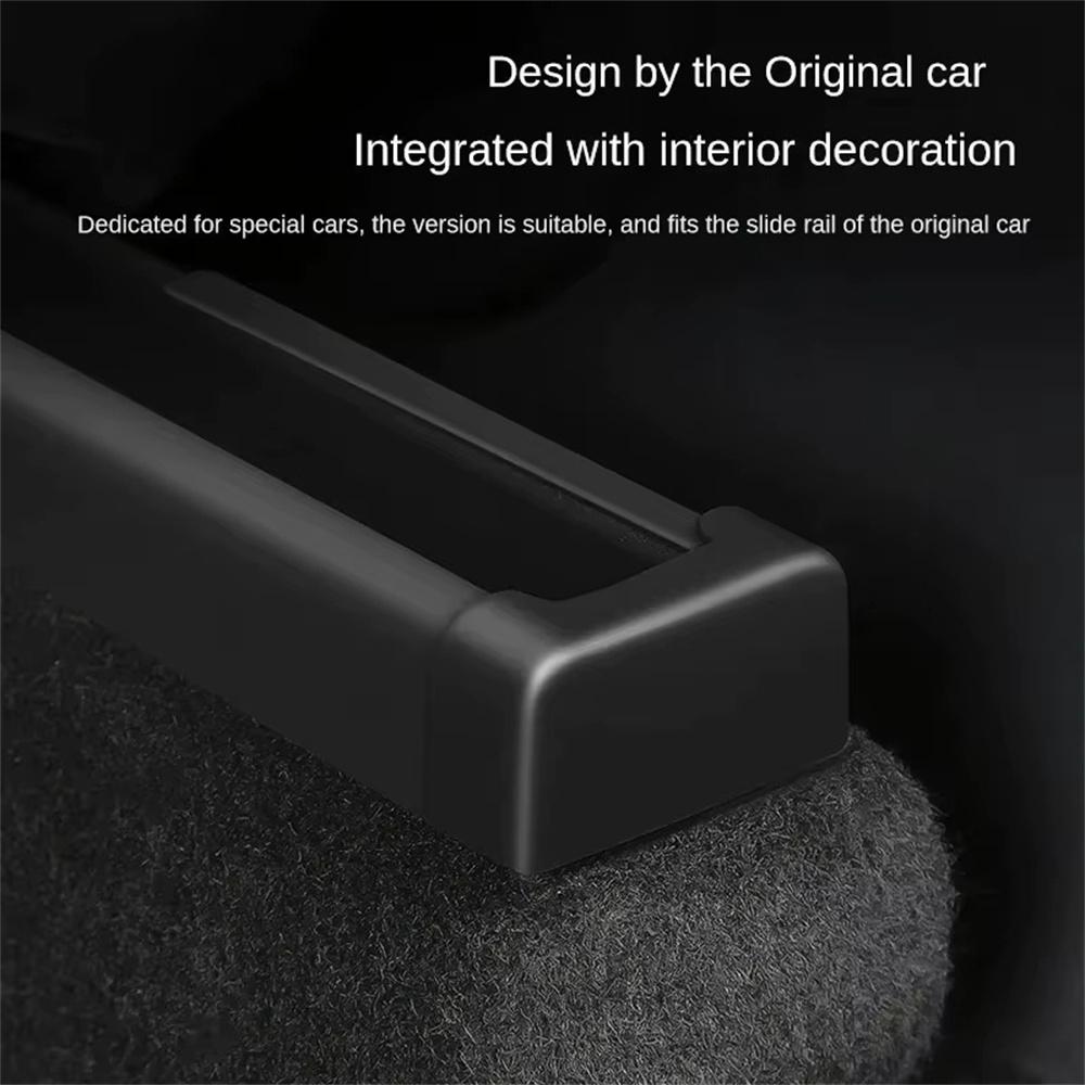 4Pcs TPE Covers for Tesla Model Y/3 Seat Rail Protector Anti-Kick Guards Rear Seats Accessories