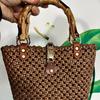 1-2pcs 2025 New Women Bag D-type Bamboo Handle DIY Handmade Handbag Handles Bag Accessories Handle Replacement