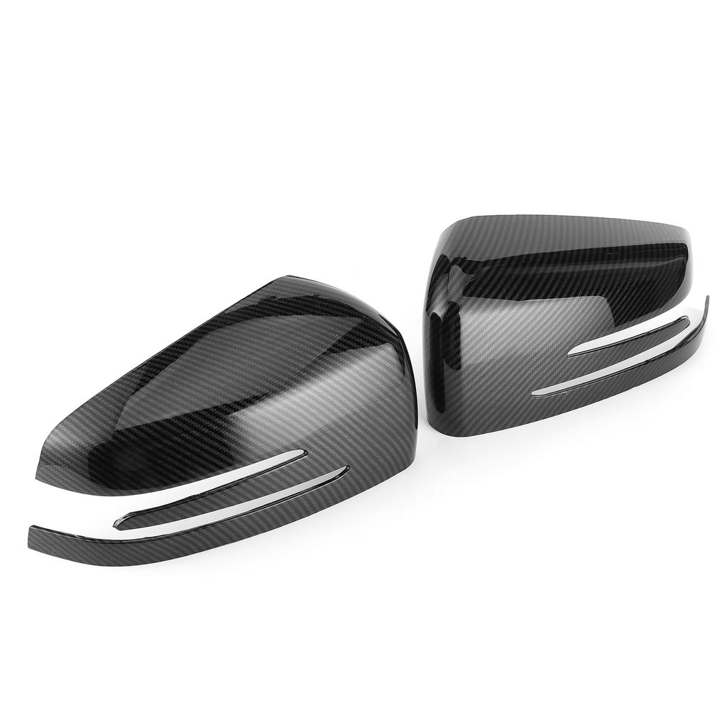 2pcs Side Rearview Mirror Cover Decorative Trim Cap Fit for Mercedes Benz A B C E CLS CLA GLA