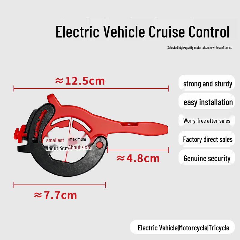 Elektrische Fiets Gashendelvergrendeling: Krachtbesparende Cruise Control Stuurbooster voor Lange Afstanden.