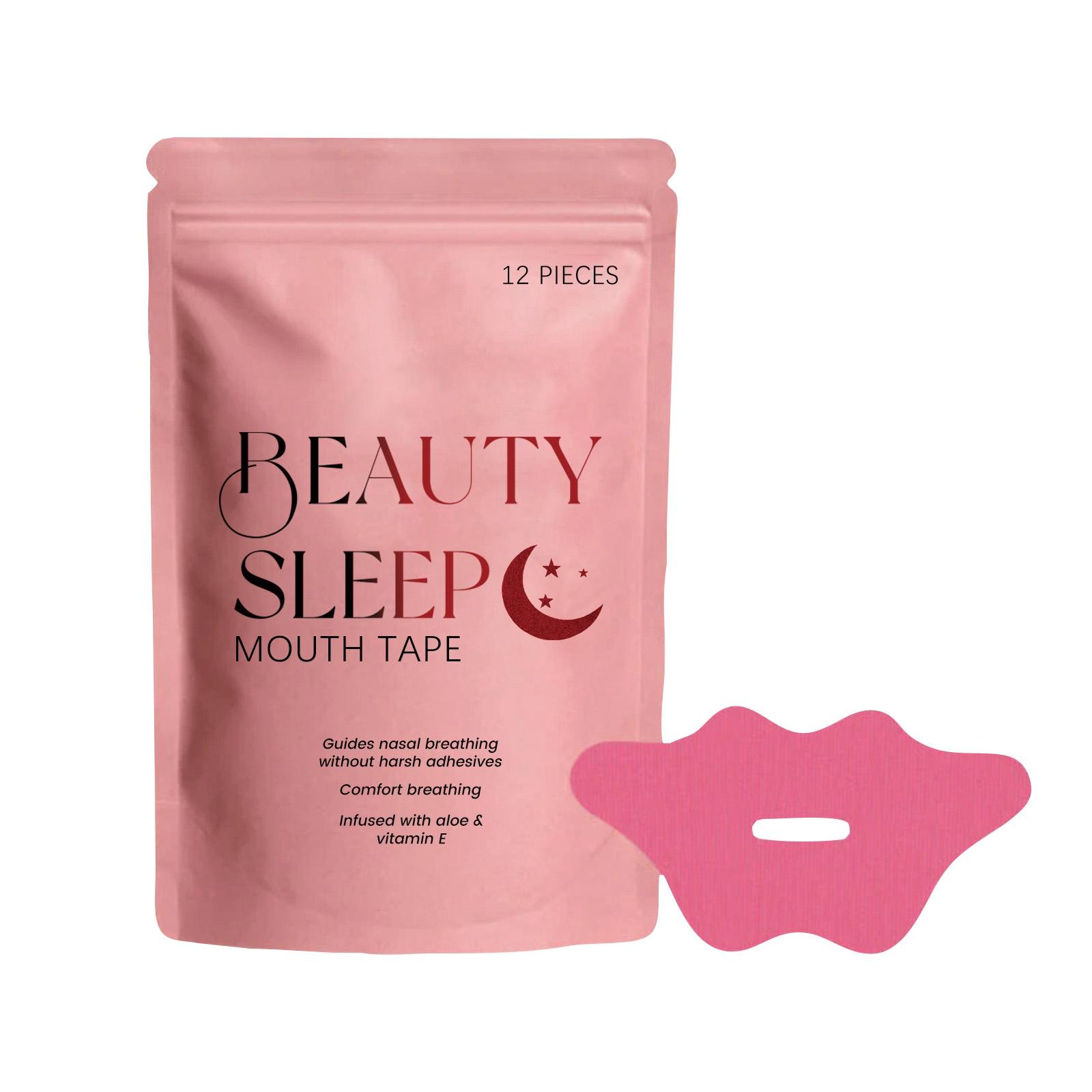 

Сонная лента для рта, лента для сна против храпа для улучшения качества сна, удобная посадка One Size белый