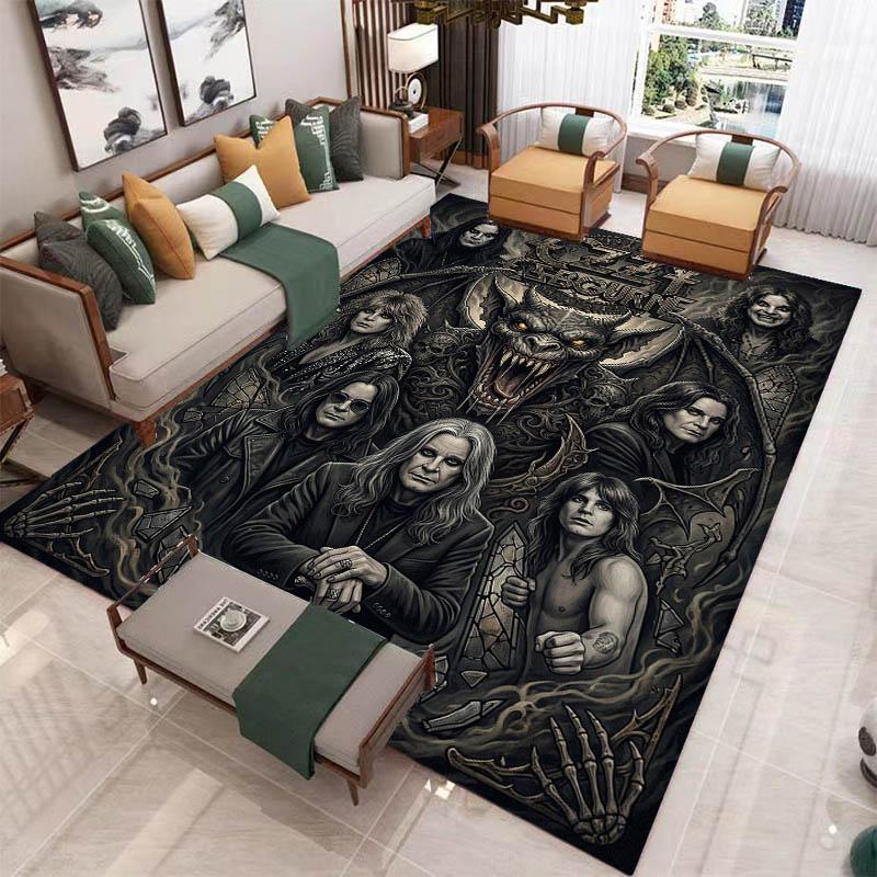 Ozzy osbourne printed carpet Living room bedroom non-slip carpets Yoga mat door mat Outdoor carpet kawaii rug birthday gift