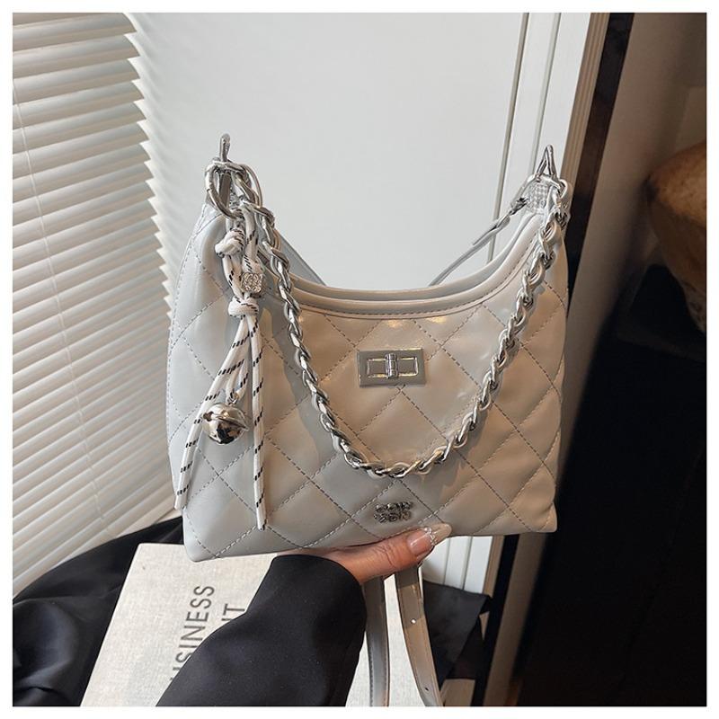 Simple Rhombus Chain Bag Women's Spring and Summer New Casual Shoulder Bag Beautiful Messenger Bag