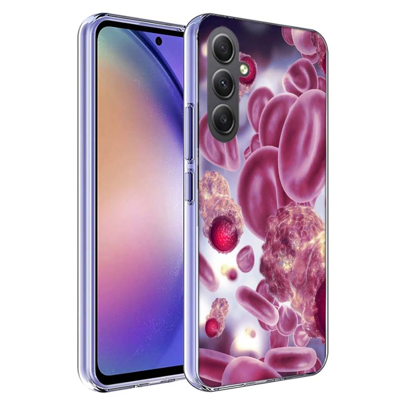 Blood Platelets Under Microscope Phone Case for Samsung A17 A37 A57 A07 A16 A26 A36 A56 A06 A02S A12 A22 A32 A52S A04S A14 A24 A