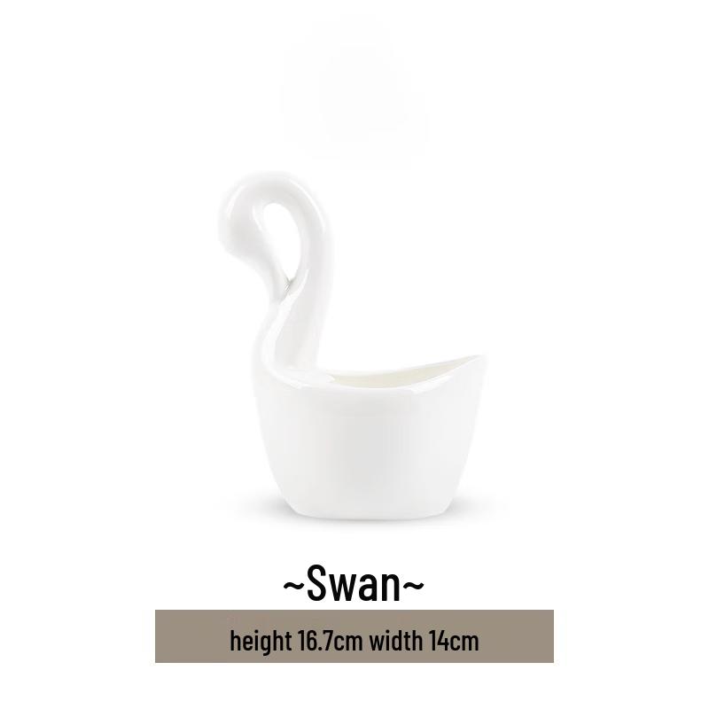 Wuhe Jingdezhen Pearl Begonia-Swan Ceramic Rice Bowl