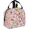 Nurse Theme Lunch Bag for Women Insulated Tote Bag Reusable Cooler Lunch Box for Work Picnic Travel