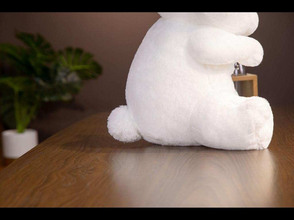 Bobby Bear Long-Eared Rabbit Plush Toy - Cute Large Pillow Doll for Claw Machines