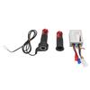 48V 500W Brushed Controller and Red Crystal Long Line Throttle Twist Grip Set for Electric Bikes