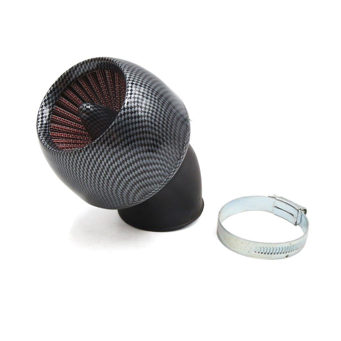 

uxcell Motorcycle Air Filter 46mm Inside Diameter Carbon Fiber Motorcycle Air Intake Filter with Adjustable Clamp