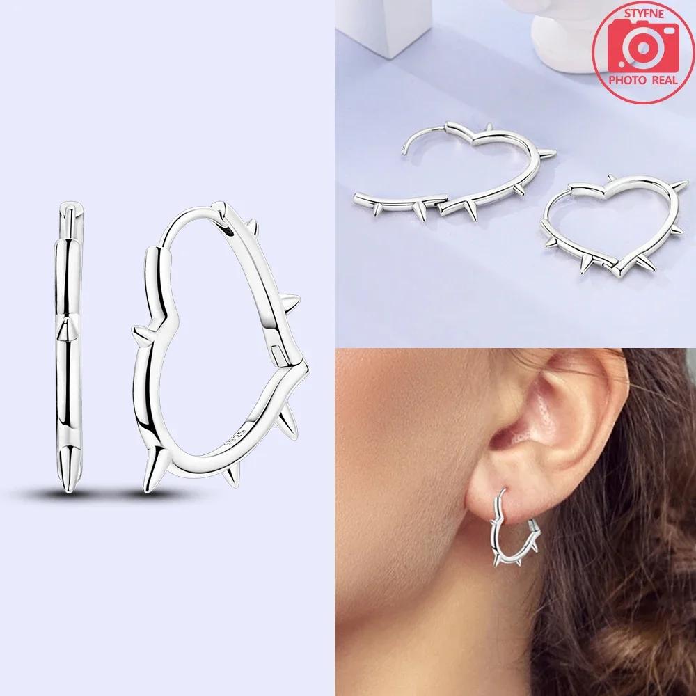 

Earrings Silver 925 Colourful Zircon Fine Earrings for Women Popular Anniversary Love Gift Jewelry