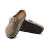 Birkenstock Boston Soft Footbed Suede Wide 'Taupe' Men's 0560771