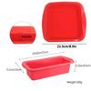 Rectangular Square Silicone Pans for Bread Cake Deep Baking Dish Angel Food Cheesecake Mold Brownie Mould Loaf
