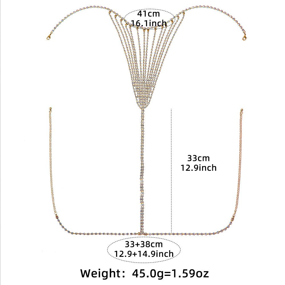 "Evropské a americké štrasové bikini řetízek do pasu"