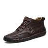 High Top Men Leather Casual Shoes Fashion Sneakers Zapatillas Hombre Spring Autumn Mens Outdoor Shoes Boots Big Size 48 9959