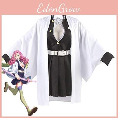 Costume de Cosplay Exquis de Demon Slayer Kanroji Mitsuri Tenue Complète Pour les Événements d'Halloween