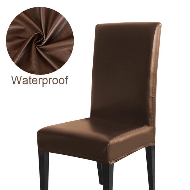 

2 типа водонепроницаемые тканевые чехлы на стулья, эластичные чехлы на обеденные стулья 1/2/4/6 шт., чехлы на сиденья стула для кухни, дома, отеля 1 Piece