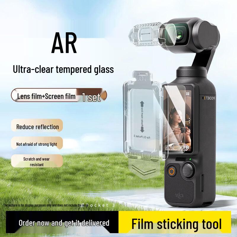 DJI Osmo Pocket 3/4 Tempered Glass Screen & Lens Protector