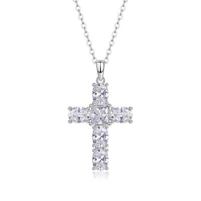 High Sense S925 Silver Necklace Female Personality, Fashion Party Versatile Moissanite Collarbone Chain