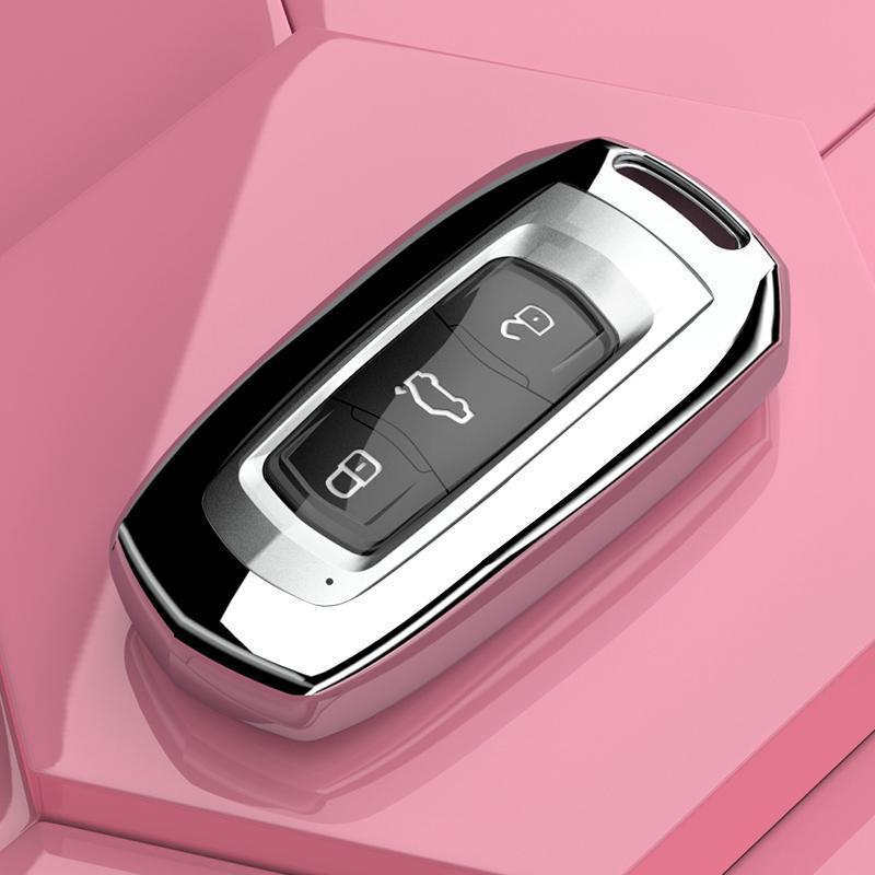 Étui à clé Geely Geometry Emgrand EV: Coque intégrale pour télécommande de véhicule à énergie nouvelle 16-24