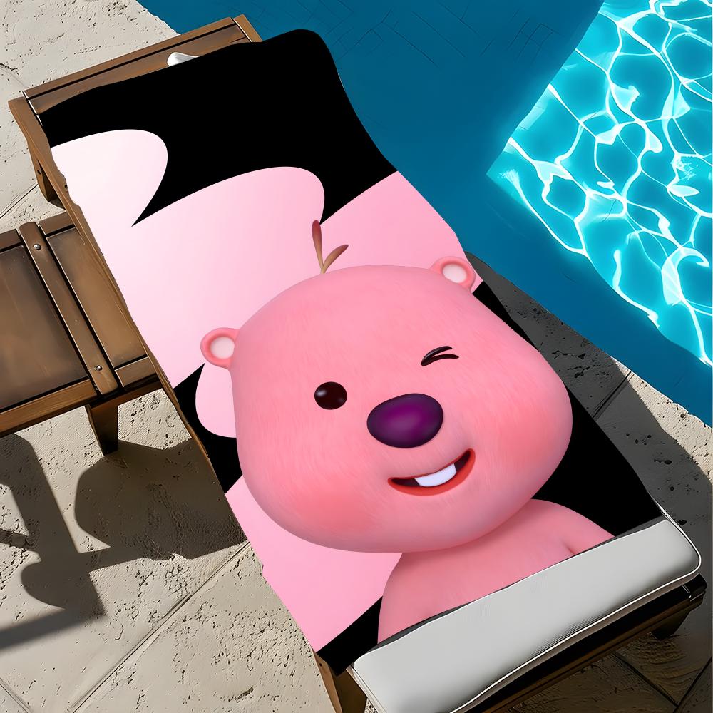 Cartoon Loopy Towel Towel Soft Pool Gift For Travel Gym Shower Cool Camping Quick Dry Sports  Large Beach Towel