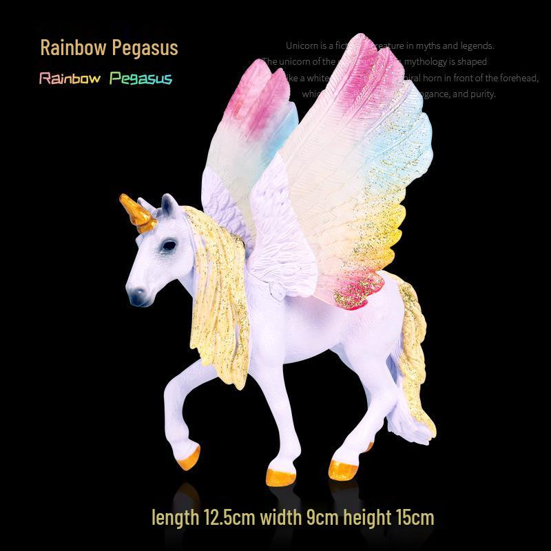 European Mythical Pegasus Unicorn Toy Model: Elf, Mythical Creature, Magic Beast 