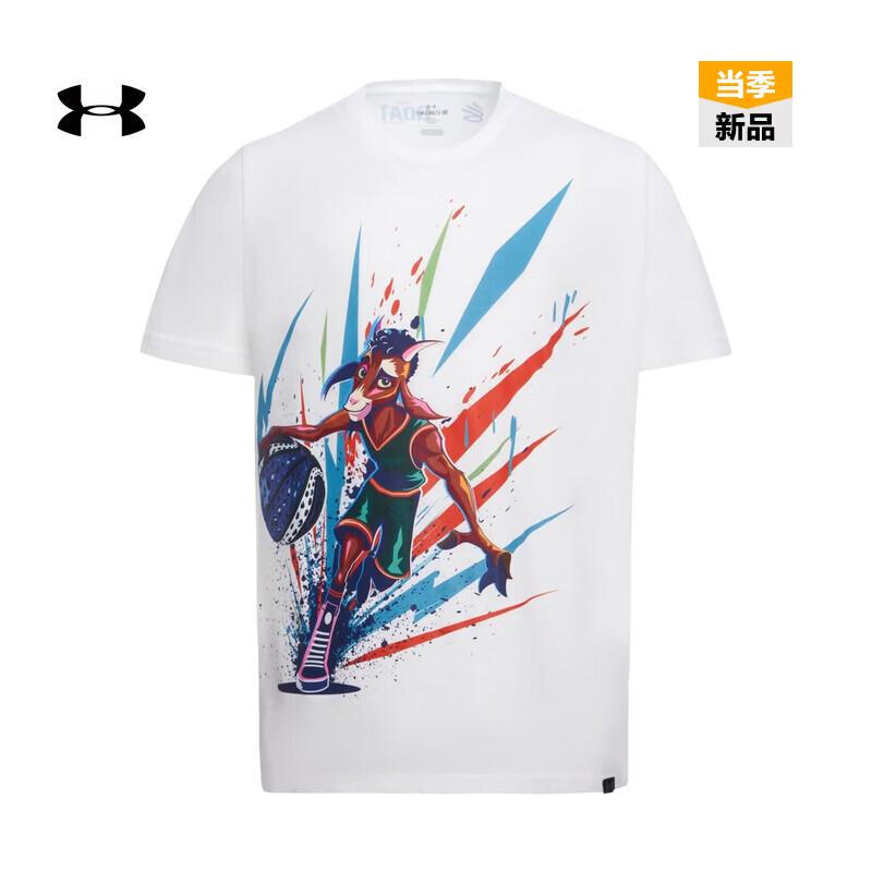 Баскетбольная футболка Under Armour Curry для мальчиков GOAT 2 свободного кроя YL