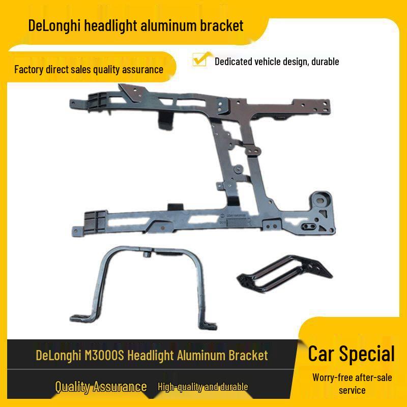 Shaanxi Delong M3000S Bumper Set: Corner, Headlight Frame, Grille, Front Panel, Fender Flares, Running Boards, Mud Flaps.