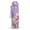 1PC Butterfly On Pink Peony Flower Print 750ml Color Plastic Sports Water Bottle Leakproof Flip Straw Lid Suitable for Sports Office Home Use