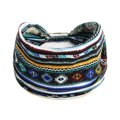 Bedrucktes Damen-Stirnband, Sporthaar mit breitem Rand, Yoga-Stirnband, weiches Haarband, Kopfschmuck-Bündel, Haarband