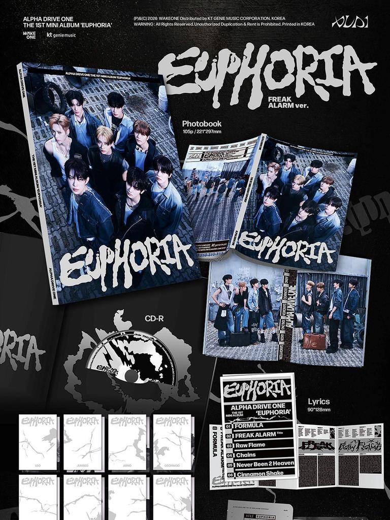 ALPHA DRIVE ONE  THE 1ST MINI ALBUM - EUPHORIA (FREAK ALARM ver.)