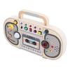 Kinder Holz Sensorikbrett Tonaufnahmegerät Form Pädagogisches Analoges Tonbandgerät Sensorisches Spielzeug Mit LED